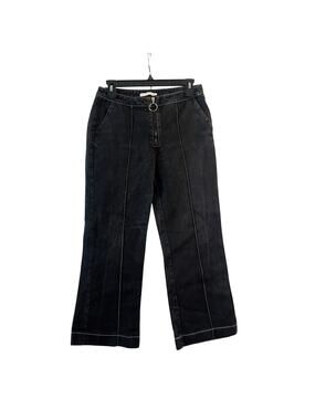 Aeryne Revolve black washed jeans zip up size S